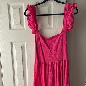 Revolve Hot Pink Maxi Dress